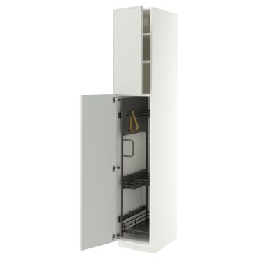 METOD, high cabinet with cleaning interior, 40x60x220 cm, 196.042.55