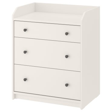 HAUGA, chest of 3 drawers, 70x46x84 cm, 205.815.21