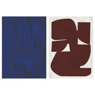 PJÄTTERYD, picture/Endelave & Alkmaar/2 pack, 50x70 cm, 206.196.04