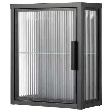MOSSJÖN, wall cabinet with glass door, 36x18x44 cm, 206.216.40