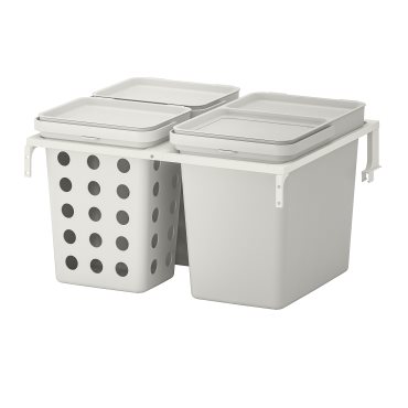 HALLBAR, waste sorting solution for METOD kitchen drawer ventilated, 42 l, 293.088.29