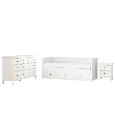 HEMNES, έπιπλα υπνοδωματίου, 3 τεμ. 80x200 cm, 294.834.27