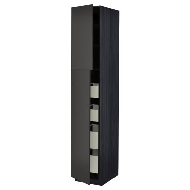 METOD/MAXIMERA, ψηλό ντουλάπι με 2 πόρτες/4 συρτάρια, 40x60x220 cm, 294.973.73