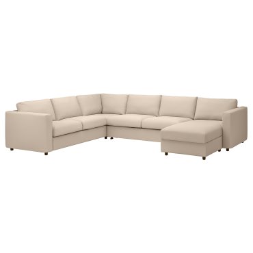 VIMLE, corner sofa-bed, 5-seat with chaise longue, 295.370.05