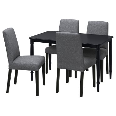 DANDERYD/BERGMUND, table and 4 chairs, 130 cm, 295.443.03