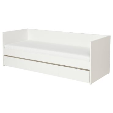 VIHALS, κρεβάτι επισκέπτη day bed με αποθήκευση και 1 στρώμα, 80x200 cm, 295.805.84