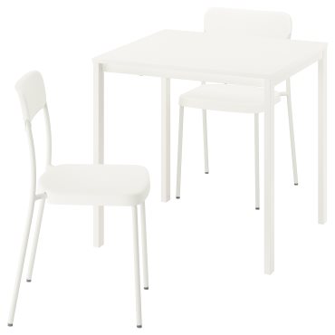 VIHALS, table and 2 chairs, 74x74 cm, 295.899.33