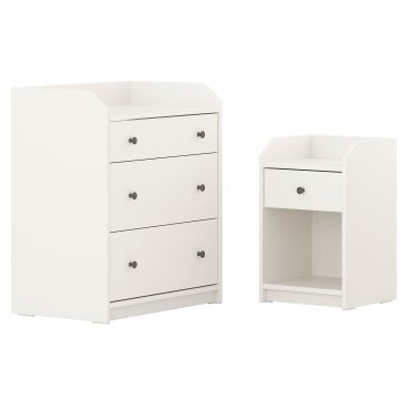 HAUGA, bedroom furniture, set of 2, 296.116.51