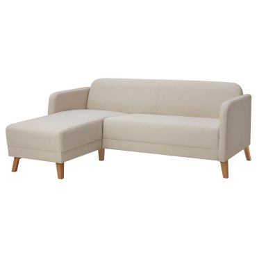 LINANÄS, 3-seat sofa with chaise longue, 305.122.35