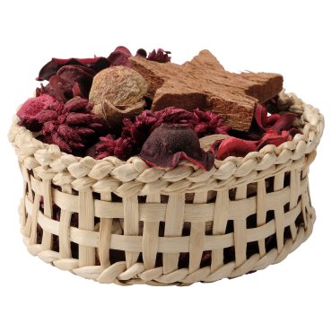VINTERFINT, basket with potpourri/handmade/Orange and clove, 13 cm, 305.296.22