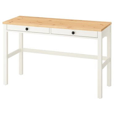HEMNES, γραφείο με 2 συρτάρια, 120x47 cm, 305.349.54