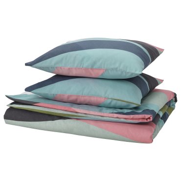 SVALSTJÄRTAR, duvet cover and 2 pillowcases, 240x220/50x60 cm, 305.872.40