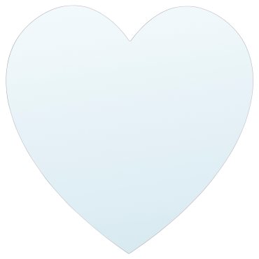 HOLMÖARNA, καθρέφτης σχήμα καρδιάς, 27x27 cm, 306.322.85