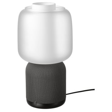 SYMFONISK, speaker lamp with Wi-Fi, glass shade, 394.826.82