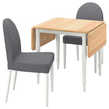 DANDERYD/DANDERYD, table and 2 chairs, 74/134x80 cm, 394.839.31