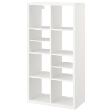 KALLAX, shelving unit with 2 shelf inserts, 147x77 cm, 395.529.05