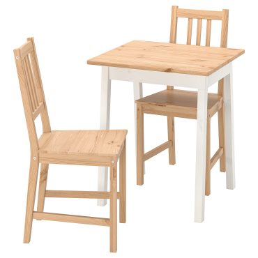 PINNTORP/PINNTORP, table and 2 chairs, 65 cm, 395.644.42