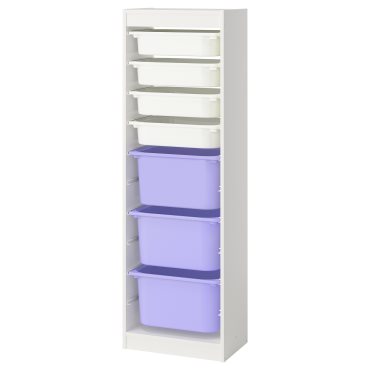 TROFAST, σύνθεση αποθήκευσης με κουτιά, 46x30x145 cm, 395.754.50