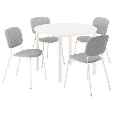 VIHALS, table and 4 chairs, 107 cm, 395.899.42