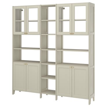 GULDDRAGARE, storage combination with doors and shelves, 200x37x216 cm, 396.124.62