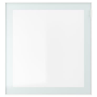 GLASSVIK, γυάλινη πόρτα/διαφανές, 60x64 cm, 405.409.02