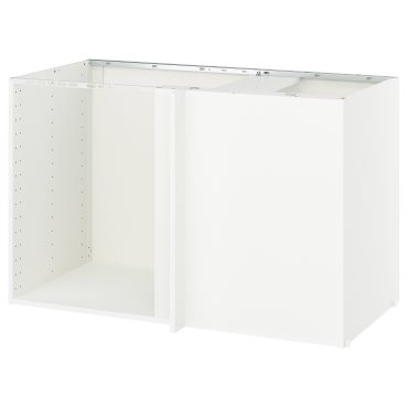 METOD, corner base cabinet frame, 128x68x80 cm, 405.967.53