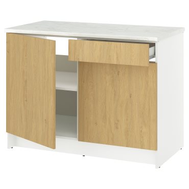 KNOXHULT, base cabinet with doors and drawer, 120 cm, 406.039.80