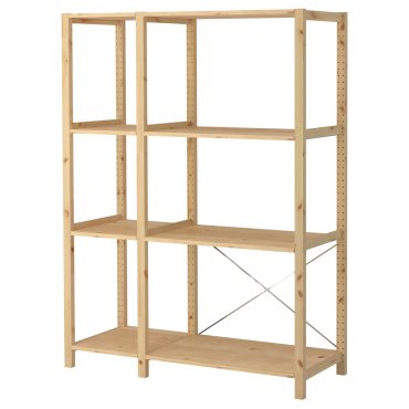 IVAR, 2 sections/shelves, 134x50x179 cm, 494.070.55