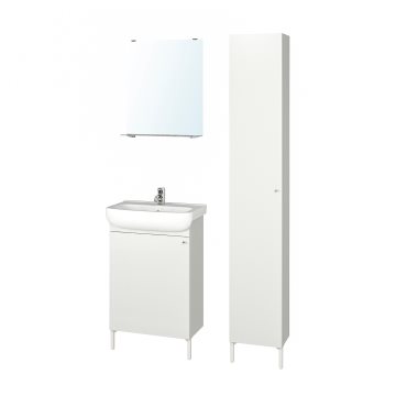 NYSJON/BJORKAN, bathroom furniture set of 6, 54x40x98 cm, 494.159.13