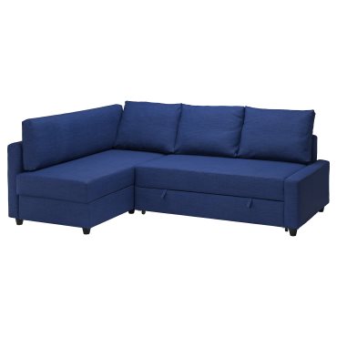 FRIHETEN/KLAGSHAMN, corner sofa-bed with storage, 494.443.26