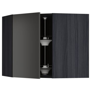 METOD, γωνιακό ντουλάπι τοίχου με καρουζέλ, 68x60 cm, 494.986.49