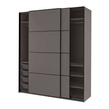 PAX/MEHAMN, wardrobe combination, 200x66x236 cm, 495.002.99