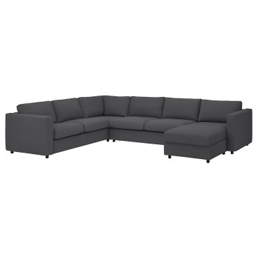 VIMLE, corner sofa-bed, 5-seat with chaise longue, 495.370.09