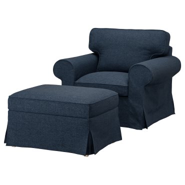 EKTORP, armchair and footstool, 495.538.67