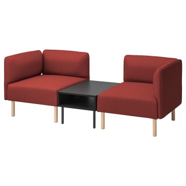 LILLEHEM, 2-seat modular sofa with side table, 495.697.45