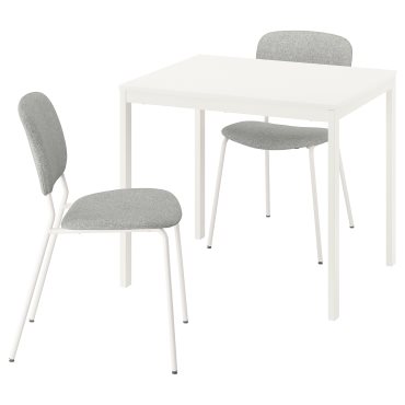 VIHALS, table and 2 chairs, 84/120x74 cm, 495.899.51