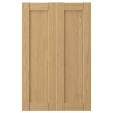 FORSBACKA, 2-piece door for corner base cabinet set, 25x80 cm, 505.652.42