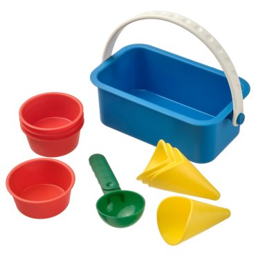 SANDIG, 10-piece sand ice-cream set, 505.776.74