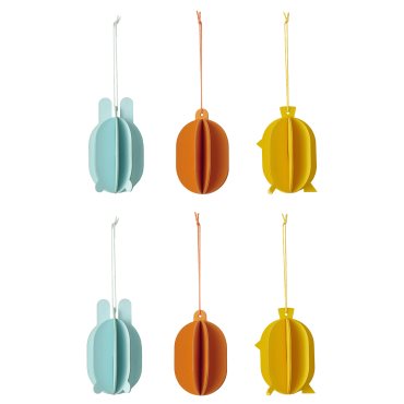 TJÄRLEK, κρεμαστή διακόσμηση, σετ 6 τεμ., 505.880.50