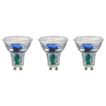 SOLHETTA, λαμπτήρας LED GU10 345 lumen, 3 τεμ. 4000 K, 505.915.28