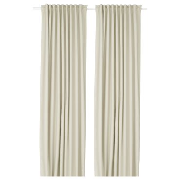 KORGMOTT, block-out curtains with heading tape/1 pair, 145x300 cm, 505.971.58