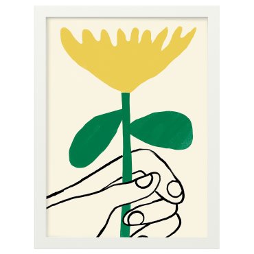 RODALM, κορνίζα με πόστερ/ένα λουλούδι για εσένα, 30x40 cm, 506.021.45