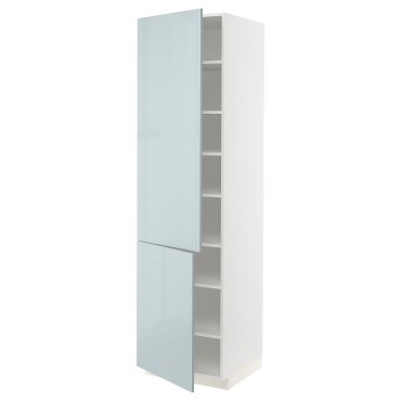 METOD, high cabinet with shelves/2 doors, 60x60x220 cm, 594.787.59