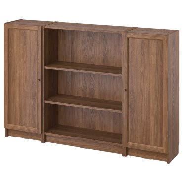 BILLY/OXBERG, bookcase combination with doors, 160x106 cm, 594.835.91