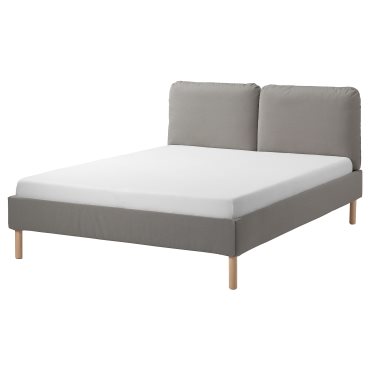 SAGESUND, upholstered bed frame, 140x200 cm, 594.965.17
