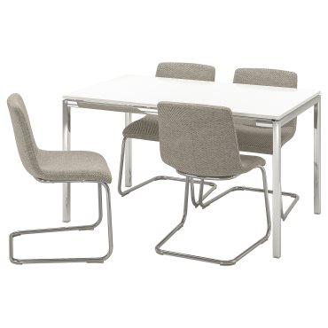 TORSBY/LUSTEBO, τραπέζι και 4 καρέκλες, 135 cm, 595.235.25