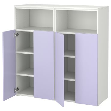 SMASTAD/PLATSA, storage combination with 6 shelves, 120x42x123 cm, 595.496.29