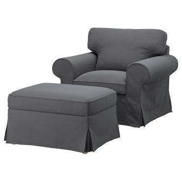 EKTORP, armchair and footstool, 595.538.76