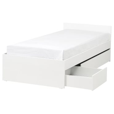 VIHALS, bed frame with 2 storage boxes, 90x200 cm, 595.819.83