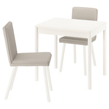 TONSTAD/TONSTAD, table and 2 chairs, 80/120x70 cm, 595.965.88